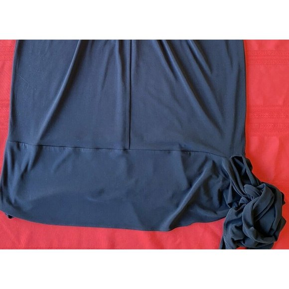 COPY - Lane Bryant Halter Top Blouse 18 Black Sequin Beaded Pleated Neck Tie Si… - Picture 3 of 8